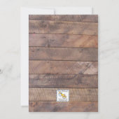 Barnwood Lights Lila Bat Mitzvah Uitnodiging (Achterkant)