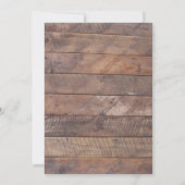 Barnwood Lights Lila bruiloft uitnodiging (Achterkant)