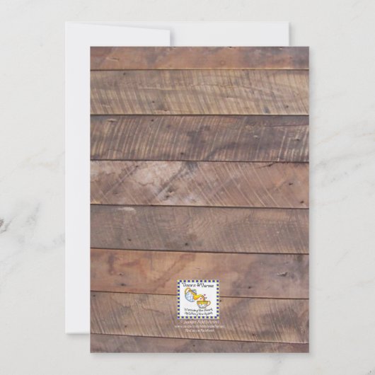 Barnwood Lights Pink Bachelorette Uitnodiging (Achterkant)