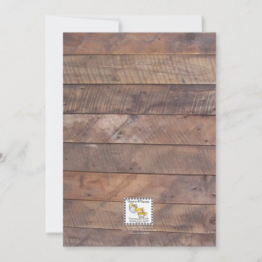 Barnwood Lights Roze Bat Mitzvah Uitnodiging (Achterkant)