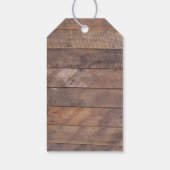 Barnwood Lights Roze Bruiloft Dank u Cadeau Labels Cadeaulabel (Achterkant)