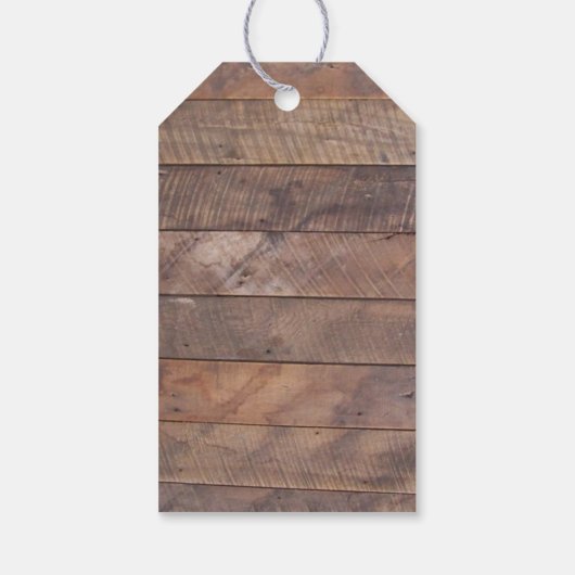 Barnwood Lights Roze Bruiloft Dank u Cadeau Labels Cadeaulabel (Achterkant)