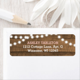 Barnwood Lights Roze Etiket