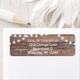 Barnwood Lights Roze Etiket