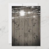 Barnwood Lights Rustic Housewarming Party Kaart (Achterkant)