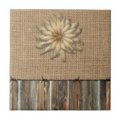 Barnwood-loods-erwt en ventilator tegeltje (Voorkant)