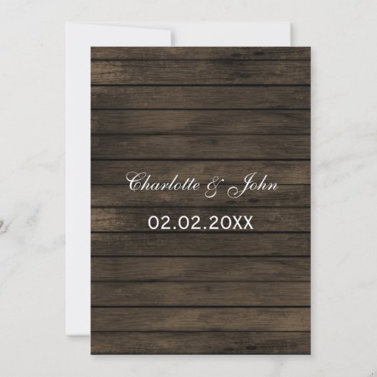 Barnwood mason jars gele bloemen behalve de datum save the date (Achterkant)