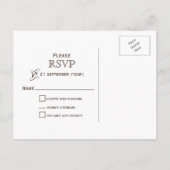 Barnwood mason jars sage bruiloft RSVP Uitnodiging Briefkaart (Achterkant)