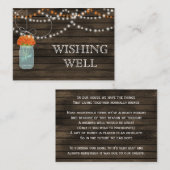 Barnwood metselaarpotten, sinaasappels bloemen die informatiekaartje (Voorkant / Achterkant)