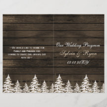 Barnwood Pine bomen, wintertrouwprogramma gevouwen