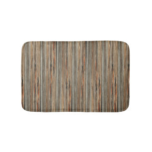Barnwood Print Rustic Country Westerne Bath Mat
