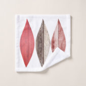 Barnwood Red Rock Pastel Patroon Bad Handdoek (Wasdoekje)