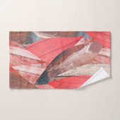 Barnwood Red Rock Pastel Patroon Bad Handdoek (Handdoek)