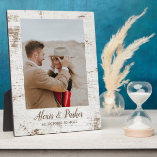 Barnwood Rustic Country Wedding Photo Keepslag Fotoplaat