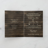 Barnwood, Rustic flourish bruiloft nodigt uit (Binnen)
