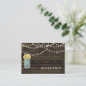 Barnwood Rustic gele metselaarskruiken receptie ui Informatiekaartje (Staand voorkant)