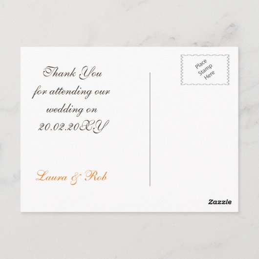 Barnwood Rustic plum fall bruiloft Briefkaart (Achterkant)