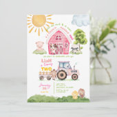 Barnyard 2e Verjaardag Uitnodiging (Staand voorkant)