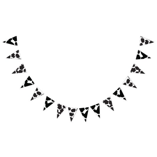 Barnyard Animal - Cow Pattern - Wilde West - Boerd Vlaggetjes (Alle)