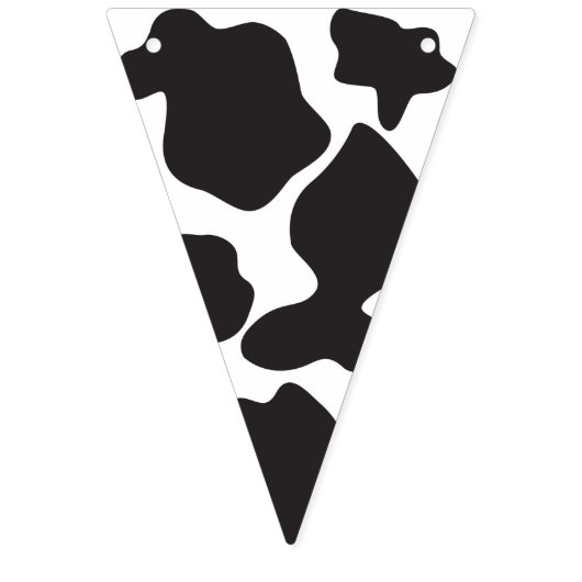 Barnyard Animal - Cow Pattern - Wilde West - Boerd Vlaggetjes (Derde vlag)