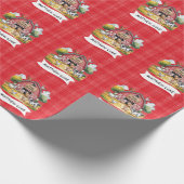 Barnyard Animals 1st. Birthday Party  Cadeaupapier (Hoek)