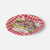 Barnyard Animals 1st. Birthday Party Papieren Bordje (Gekanteld)