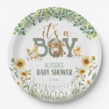 Barnyard Animals Baby Boy Baby shower