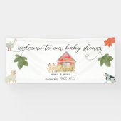 Barnyard Animals - Baby Large Welcome Vinyl Banner (Horizontaal)