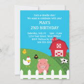 Barnyard Animals Birthday Kaart (Voorkant)