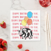 Barnyard Animals Koe Verjaardagsfeest Servet (Insitu)