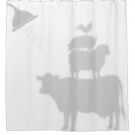 Barnyard Animals Shadow Silhouette Shadow Buddies Douchegordijn