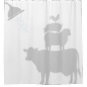 Barnyard Animals Shadow Silhouette Shadow Buddies Douchegordijn