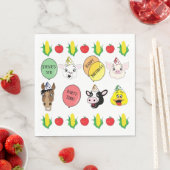 Barnyard Animals verjaardagsfeestje Servet (Insitu)