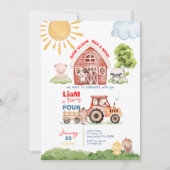 Barnyard Any Age Birthday Invitation Kaart (Voorkant)