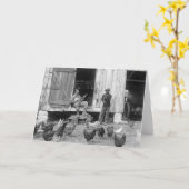 Barnyard Banjo Speler, 1927 Kaart (Gele Bloem)