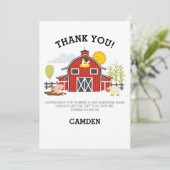 Barnyard Bash Dankuwkaart Bedankkaart (Staand voorkant)