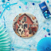 Barnyard Bash Disposable Plates 🐷 🍽️ Papieren Bordje (Feest)