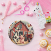 Barnyard Bash Disposable Plates 🐷 🍽️ Papieren Bordje (Feest)