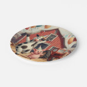 Barnyard Bash Disposable Plates 🐷 🍽️ Papieren Bordje (Gekanteld)