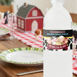 Barnyard Bash  Waterfles Etiket