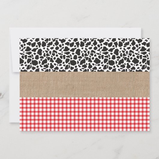 Barnyard bedankt je kaart met foto | Boerderij Bir (Achterkant)