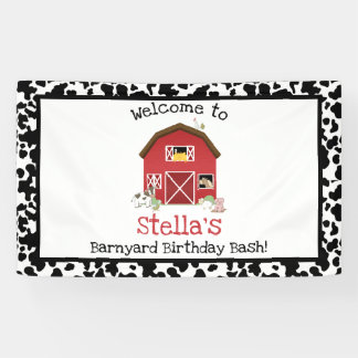 Barnyard Birthday Banner! Spandoek