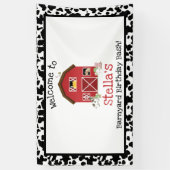Barnyard Birthday Banner! Spandoek (Verticaal)