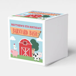Barnyard Birthday Bash/Party Bedankdoosjes
