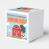 Barnyard Birthday Bash/Party Bedankdoosjes (Achterkant)