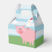 Barnyard Birthday Bash/Party Favor Box Bedankdoosjes (Achterkant)