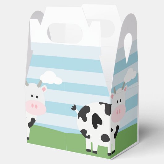 Barnyard Birthday Bash/Party Favor Box Bedankdoosjes (Geopend)