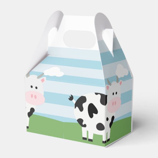 Barnyard Birthday Bash/Party Favor Box Bedankdoosjes (Voorkant Zijde)