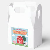 Barnyard Birthday Bash/Party Favor Box Bedankdoosjes (Geopend)