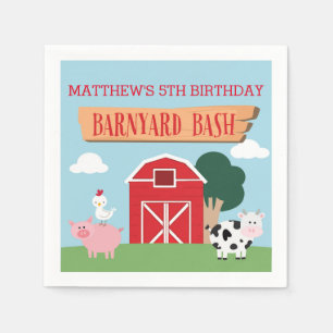 Barnyard Birthday Bash/Party Servet